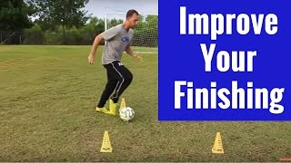 Soccer Drills  Improving Ball Control and Finishing [upl. by Alban44]