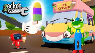 Learn Colors with Ice Cream and More｜Geckos Garage｜Cartoon For Kids｜Learning Videos For Toddlers [upl. by Dawes871]