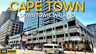 CAPE TOWN SOUTH AFRICA  Visual walking tour  City CBD 4K HDR  2024 🇿🇦 [upl. by Seravaj749]