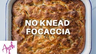 No Knead Focaccia  Cooking With Ayeh [upl. by Ynafets]