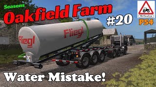 Oakfield Farm Ep 20 Water Mistake Farming Simulator 17 PS4 Lets Play [upl. by Ettezel]