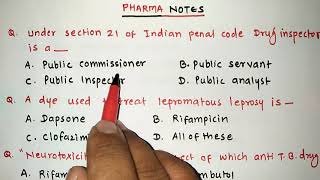 MISCELLANEOUS QUIZ WITH SOLUTIONS  RRB PHARMACIST EXAM  GPAT  ESIC  PART70 [upl. by Campney]