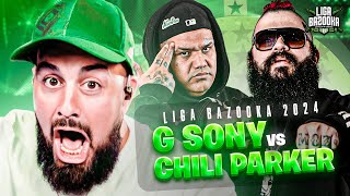 NO SÉ COMO HIZO PARA RAPEAR DESPUÉS DE ESO  REACCIÓN a CHILI PARKER vs G SONY  LIGABAZOOKA [upl. by Nairrod853]