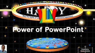 Power of Powerpoint  How to create Attractive Diwali Animation  Powerpoint Tutorial [upl. by Esinev]