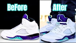 POKING HOLES ON THE JORDAN FRESH PRINCE 5S [upl. by Miko]