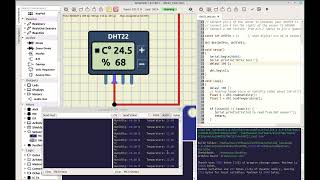 Using DHT2211 SimulIDE 100 [upl. by Erot]