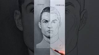 Graphite vs charcoal how is better  part 1 youtube shorts sketch [upl. by Auhsot]