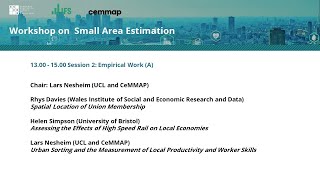 Workshop on Small Area Estimation Session 2 [upl. by Eissolf]