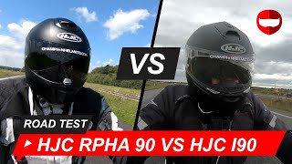 HJC RPHA 90 vs HJC I90 Road Test  ChampionHelmetscom [upl. by Dawson]