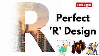 Perfect R Design In adobe illustrator Tutorial [upl. by Negah427]