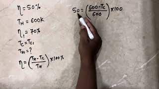 27 A carnot engine with efficiency 50 takes heat from a source at 600 K To increase the efficien [upl. by Altaf]