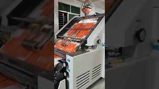 High speed flute laminator machine working for printing press [upl. by Rafter]