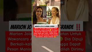 Marion jola vs Ariana Grande marionjola arianagrande heboh trending [upl. by Irbmac]