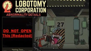 Lobotomy Corp Abnormalities  Nothing There [upl. by Areek]