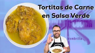 Tortitas de Carne Deshebrada en Salsa Verde [upl. by Atteuqnas]