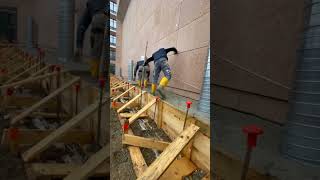 Concreting on construction site italy italy civilengineering engineering america building [upl. by O'Brien]