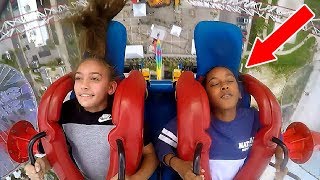 Kids Passing Out 3 GIRLS  Funny Slingshot Ride Compilation [upl. by Zeeba304]