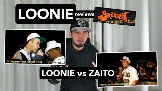 LOONIE  BREAK IT DOWN Rap Battle Review  Special Edition E11  SUNUGAN ZAITO vs LOONIE [upl. by Anelle]