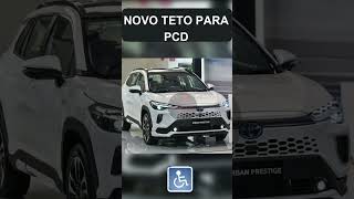 NOVO TETO IPI ISENÇÃO PARA PCD TOYOTA COROLLA CROSS noticias novotetopcd suvpcd minutopcd [upl. by Nnylanna]