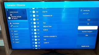 Samsung Smart TV Kanal Taşıma ve Kanal Düzenleme nasıl yapılır 👍 [upl. by Ellehcer849]