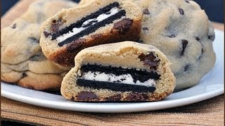 How to Bake Oreo Stuffed Chocolate Chip Cookies [upl. by Fezoj904]