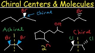 Chiral vs Achiral Molecules  Chirality Carbon Centers Stereoisomers Enantiomers amp Meso Compounds [upl. by Alyse947]