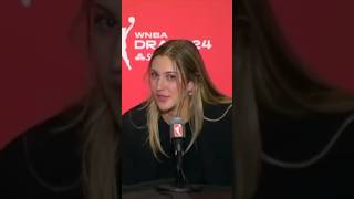 Elizabeth Kitley postdraft interview after being picked 24 in 2024 WNBA draft [upl. by Osborne]