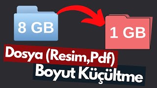 Programsız Dosya Boyutu Küçültme PDFJpegPNG [upl. by Sharyl]