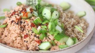 Spicy Canned Salmon Rice Bowl [upl. by Ttevy]