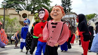 🎭 Mascarada y Cimarrona Escazuceña Domingo Embrujado Costa Rica 4K 2023 [upl. by Notwal]