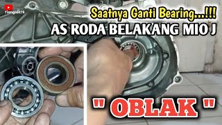 GANTI BEARING AS RODA BELAKANG MIO J‼️tiangalit75 [upl. by Heim]