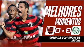 Flamengo 5 x 2 Palmeiras 2008  Melhore Momentos  Ibson faz 3 gols [upl. by Anirtek]