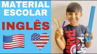 MATERIAL ESCOLAR EM INGLÊS 🇺🇸 [upl. by Namie]