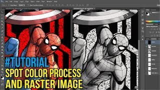 Pecah Warna dan Membuat Raster Artwork Spiderman Homecoming  Spot Color Process  Screen Printing [upl. by Keslie]