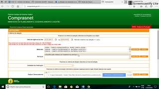 Como fazer Pesquisa de Preços no COMPRASNET Jan 11 2018 727 PM [upl. by Arikahs]