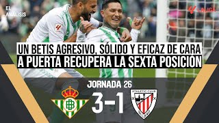 El ANÁLISIS del REAL BETIS 31 ATHLETIC CLUB  Pedro González [upl. by Elmaleh485]