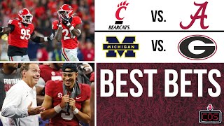 Cincinnati vs Alabama amp Michigan vs Georgia Best Bets Picks amp Predictions for December 31st [upl. by Moyer]