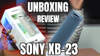 Sony Bluetooth Speaker SRSXB23 Unboxing amp Review  Overview With Sound Demo [upl. by Glassman537]