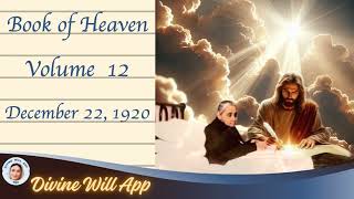 143 Vol 12 Dec 22 1920 Book of Heaven The creative power is found in the Divine Will Death [upl. by Jere]