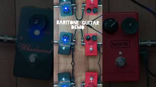 Baritone guitar through some classic circuits analogpedals guitar instrumentalist [upl. by Carline]