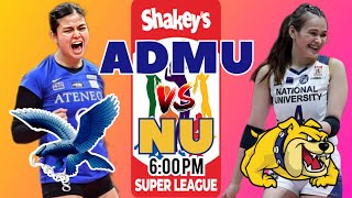 NU Lady Bulldogs vs Ateneo Blue Eagles  2024 Shakeys Super League PreSeason LIVE SCORE [upl. by Nnylesor]