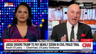 What fraud Kevin OLeary blasts CNN host on Trump civil trial [upl. by Magdau]