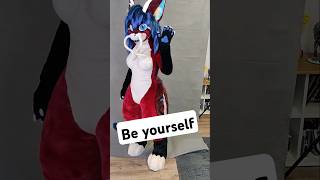 Just be yourself ignore the haters furry fursuit fursuitmaker [upl. by Suollecram]