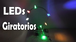 Cómo Hacer Luces LED Giratorios muy fácil de hacer [upl. by Gnuj630]