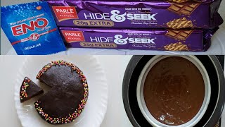 Hide and Seek Biscuit Cake in Pressure Cooker  Eggless Hide and Seek Biscuit Cake Recipe [upl. by Lenard469]