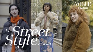 Que portent les Parisiens en hiver  Ft Sophie Fontanel  LE STREET STYLE  Vogue France [upl. by Slerahc]