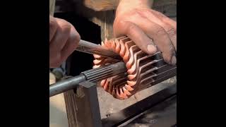 Rewinding truck stator motor with amazin skills [upl. by Temple]