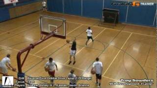 Reverse Pivot Dribble Drive Layup Drill Team Goalrilla G Trainer Basketball Drill [upl. by Hafinah]