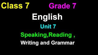 class 7 Englishunit 7Grade 7 English guideEnglish class 7 [upl. by Floeter]