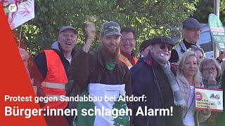 Protest gegen Sandabbau bei Altdorf Bürgerinnen schlagen Alarm [upl. by Otilegna]